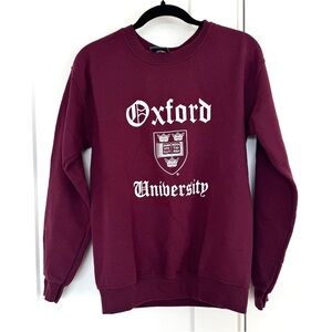 Oxford University Crewneck Sweatshirt - Maroon